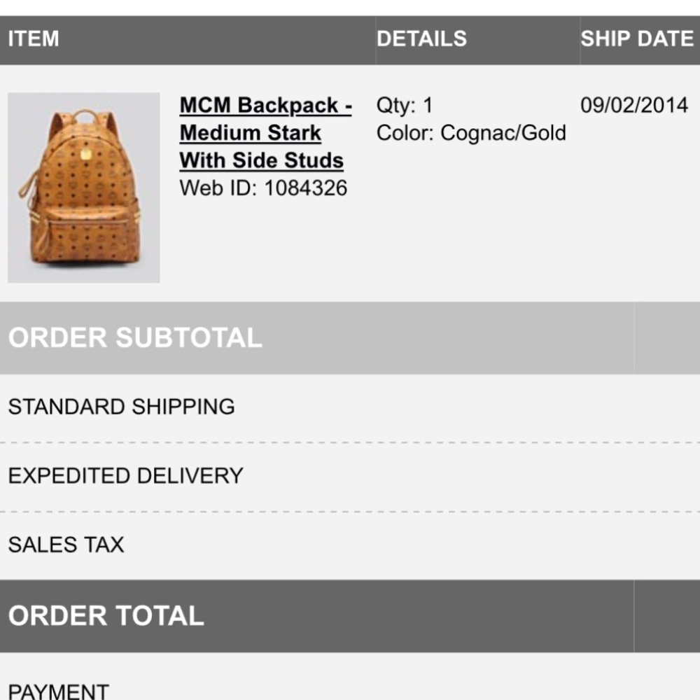 MCM Backpack - Medium Stark with Side Studs - Picture 7 of 7
